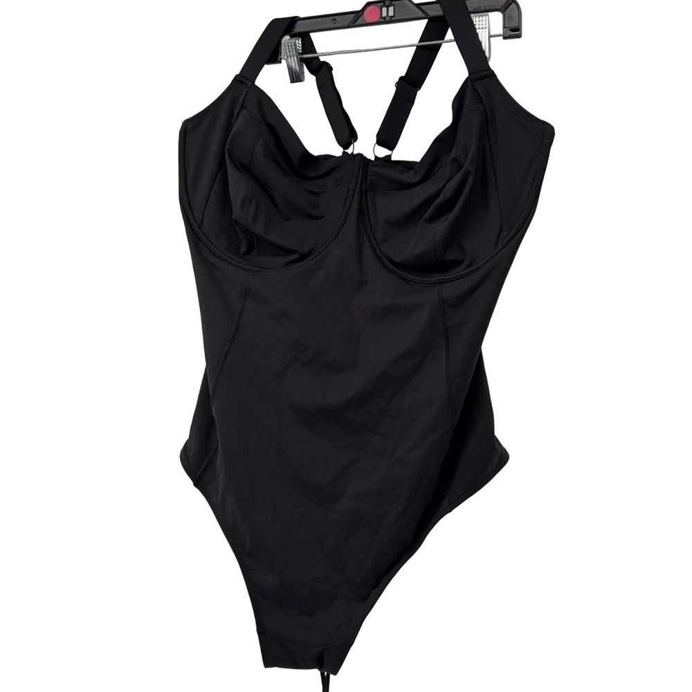 TA3 One-Piece Swimsuit Bodysuit Black Size 4x Underwire Adjustable Strap Lifty